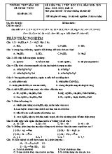 Đề kiểm tra 1 tiết học kỳ II môn Hóa học Lớp 10 - Mã đề 312 - Năm học 2018-2019 - Trường THPT Đầm Dơi